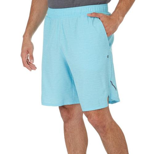 RB3 Active Mens 9in HeatherWoven Shorts