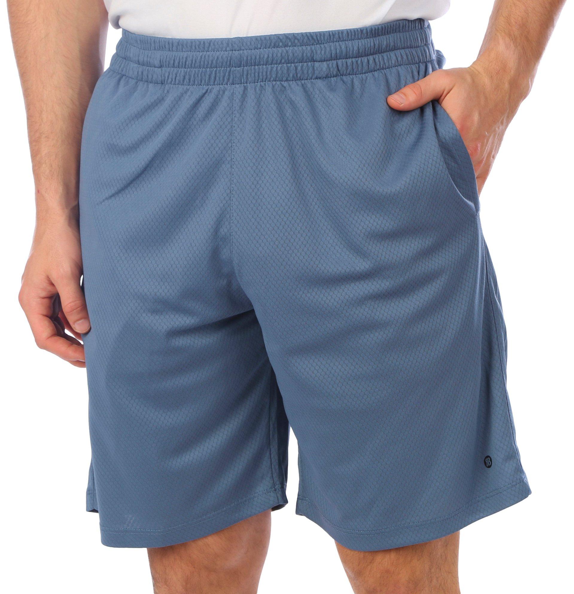 RB3 Active Mens 9 in. Solid Mesh Shorts