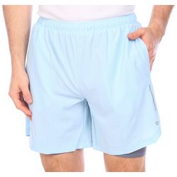 RB3 Active Mens 7 in. 2-in-1 Brief Running Shorts