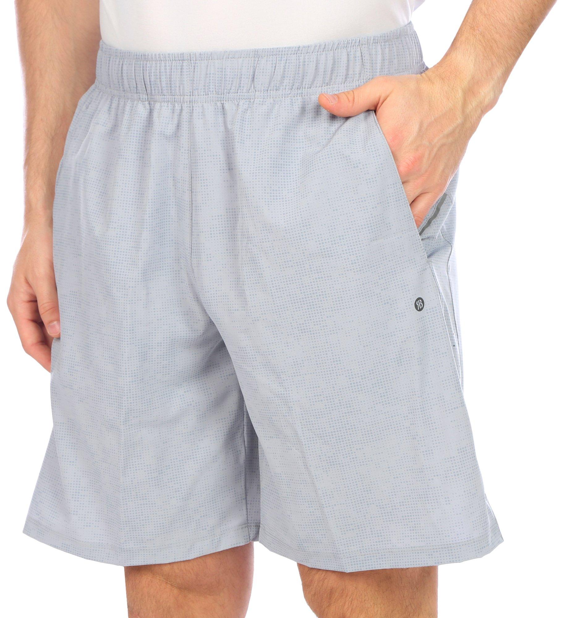 RB3 Active Mens 9in. Athletic Digital  Print Woven Shorts