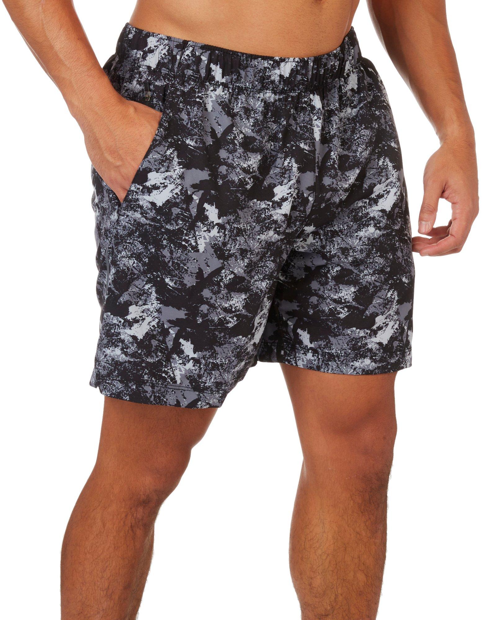 RB3 Active Mens Shattered Print Athletic Shorts