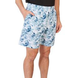 Mens 7 in. Print Pattern Woven Active Shorts
