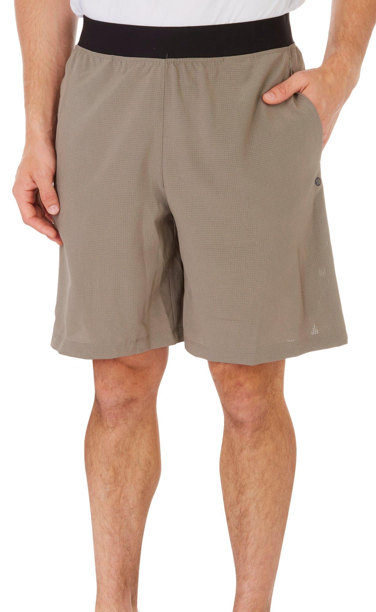 RB3 Active Mens Solid 10in Ripstop Woven Shorts