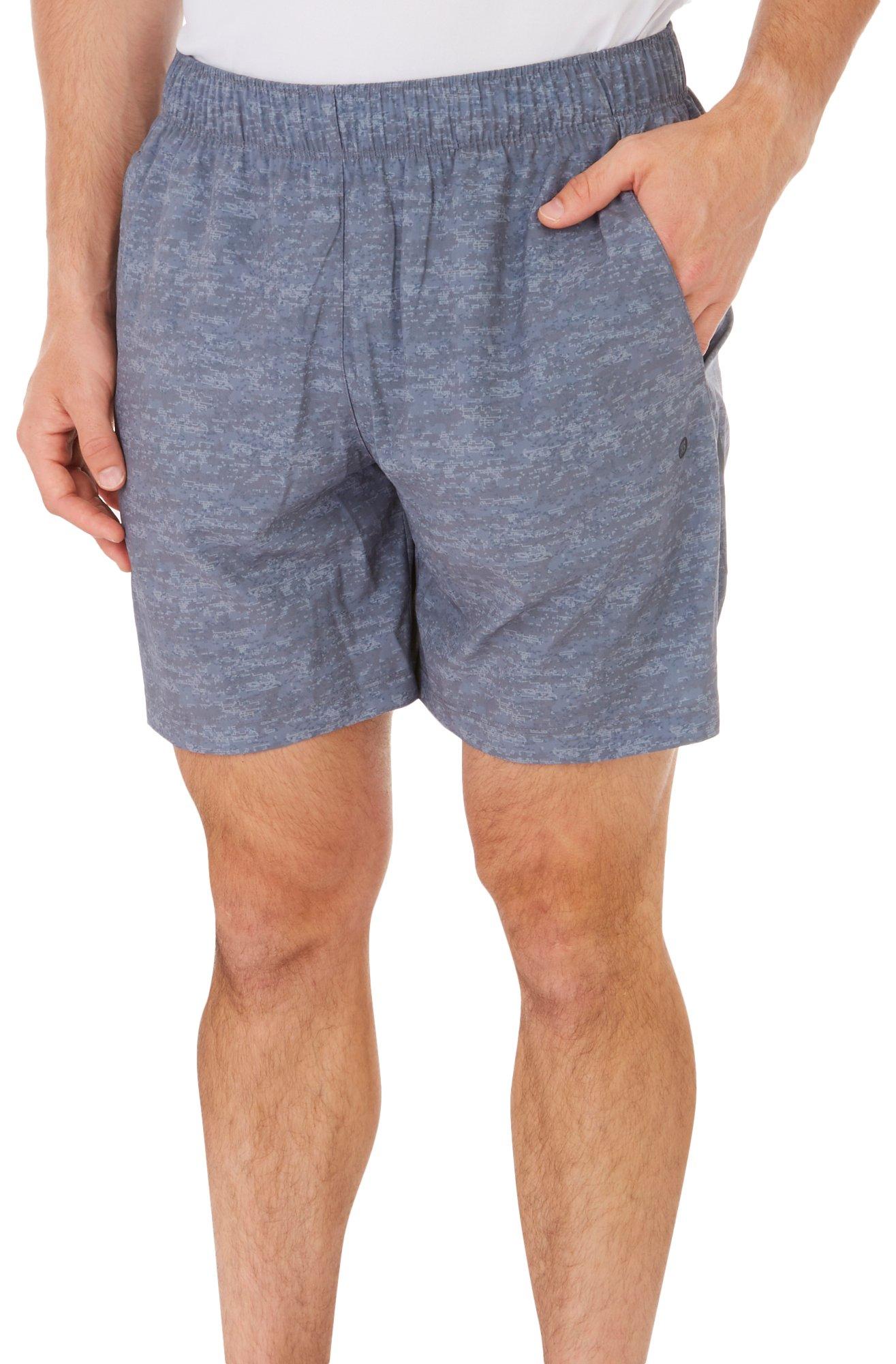 Mens 7in Print Lined Athletic Shorts