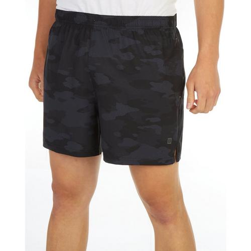 Layer 8 Mens Camo Woven Performance Athletic Shorts