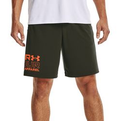 Under Armour Mens Solid Tech Wordmark Graphic Shorts