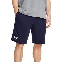 Mens Under Armour 10 in. Rival Terry Raw Edge Shorts