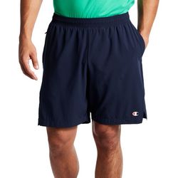 Champion Mens Classic Logo 7'' Sport Elastic Waist Shorts