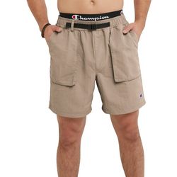 Champion Mens 7 in. Solid Belted  Shorts