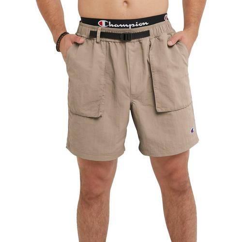 Champion Mens 7 in. Solid Belted Shorts