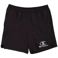 Mens Solid 7 in. Graphic Logo Athletic Shorts