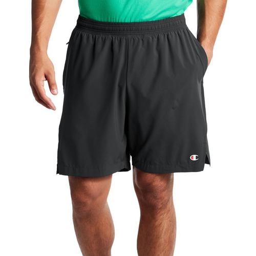 Champion Mens Solid Elastic Waist Sport Shorts