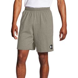 Champion Mens Classic Heathered Jersey Big C Logo Shorts