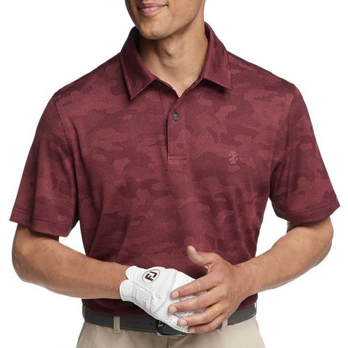 IZOD Golf Mens Camo Print Polo Shirt