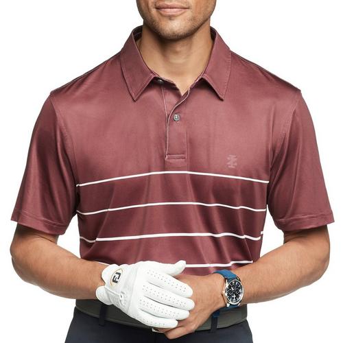IZOD Golf Mens Ombre Stripe Polo Shirt