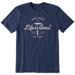 Life Is Good Mens Golf Best Dad By Par T-Shirt