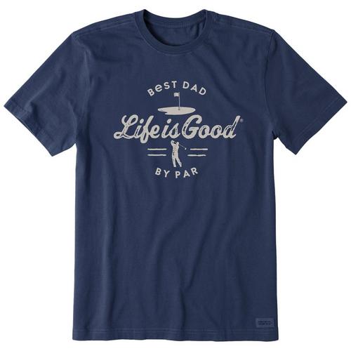Life Is Good Mens Golf Best Dad By