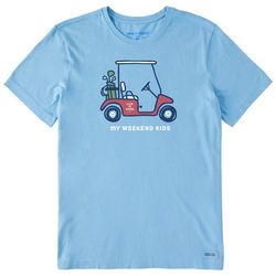 Life Is Good Mens Golf Cart Ride T-Shirt