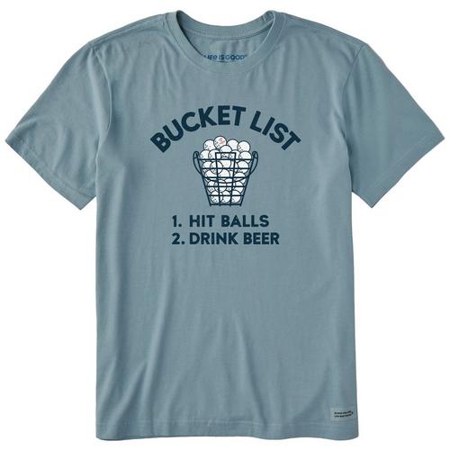 Life Is Good Mens Bucket List T-Shirt