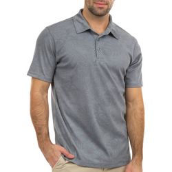 Golf America Mens Pique Tropical Print Polo Shirt