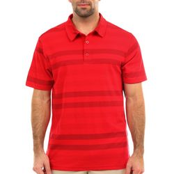 Golf America Mens Pique Dots Stripe Polo Shirt