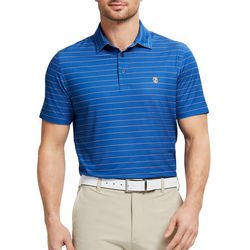 IZOD Golf Mens Fine Stripe Polo Shirt