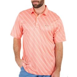 Greg Norman Collection Mens Wave Print Short Sleeve Polo