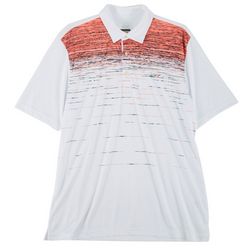 Greg Norman Collection Mens Ombre Chest Stripe Polo Shirt