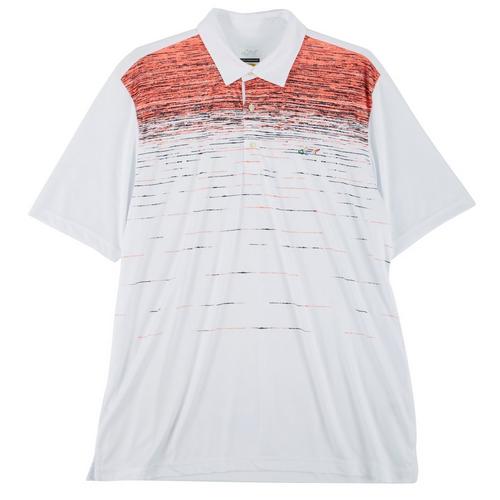 Greg Norman Collection Mens Ombre Chest Stripe Polo
