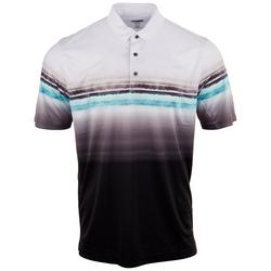 Greg Norman Mens Tidal Stripe Polo Shirt