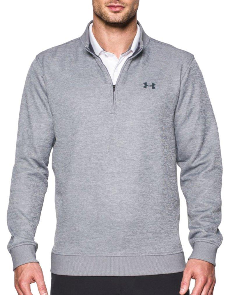 mens grey quarter zip sweater