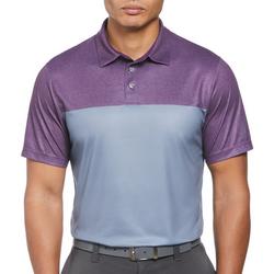 Mens Airflux Colorblock Short Sleeve Golf Polo Shirt