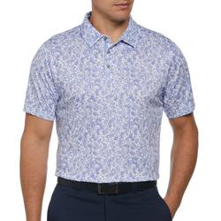 Mens Airflux Abstract Floral Golf Polo