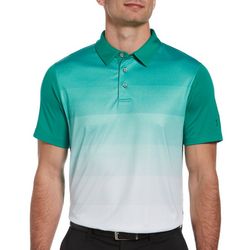 PGA TOUR Mens Ombre Stripes Polo Shirt