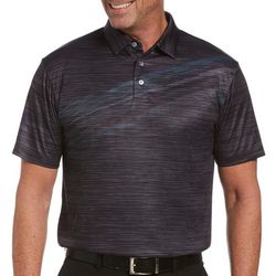 PGA TOUR Mens Diagonal Placement Print Polo Shirt