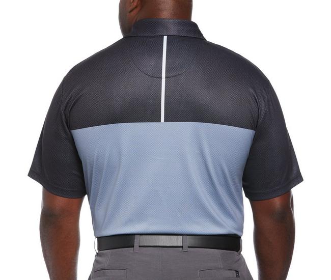 Mens Big & Tall Colorblock Short Sleeve Golf Polo Shirt