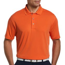 PGA TOUR Mens Solid Airflux Short Sleeve Polo