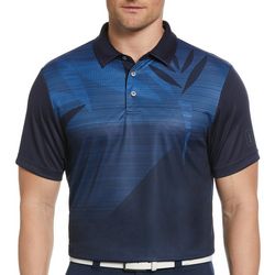 PGA TOUR Mens Assymetric Short Sleeve Golf Polo Shirt