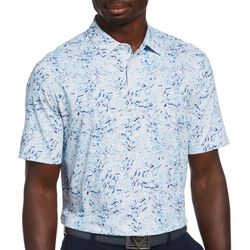 Callaway Mens Confetti Print Short Sleeve Polo Shirt