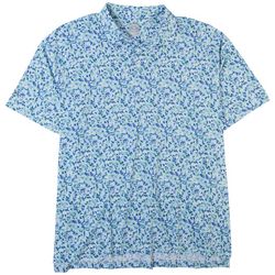 Callaway Mens Floral Print Short Sleeve Polo Shirt