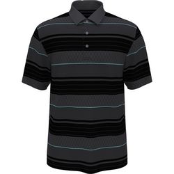 PGA TOUR Mens Large Stripes Polo Shirt