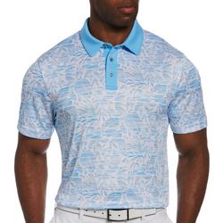 Mens Tropical Print Polo Shirt