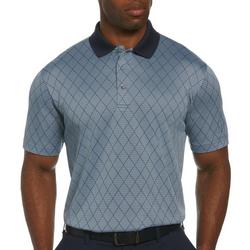 Mens Argyle Jacquard Short Sleeve Shirt