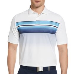 Callaway Mens Engineered Fluid Stripe Golf Polo Shirt