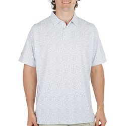 Callaway Mens Micro Cocktail Print Short Sleeve Polo Shirt