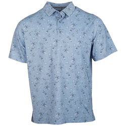 Callaway Mens UPF 50 Opti-Dri Golf Print Knit Polo Shirt