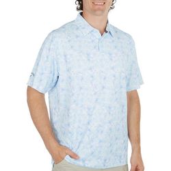 Callaway Mens Opti-Dri Floral Short Sleeve Polo Shirt