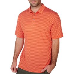 PGA TOUR Mens Feeder Stripe Short Sleeve Polo Shirt
