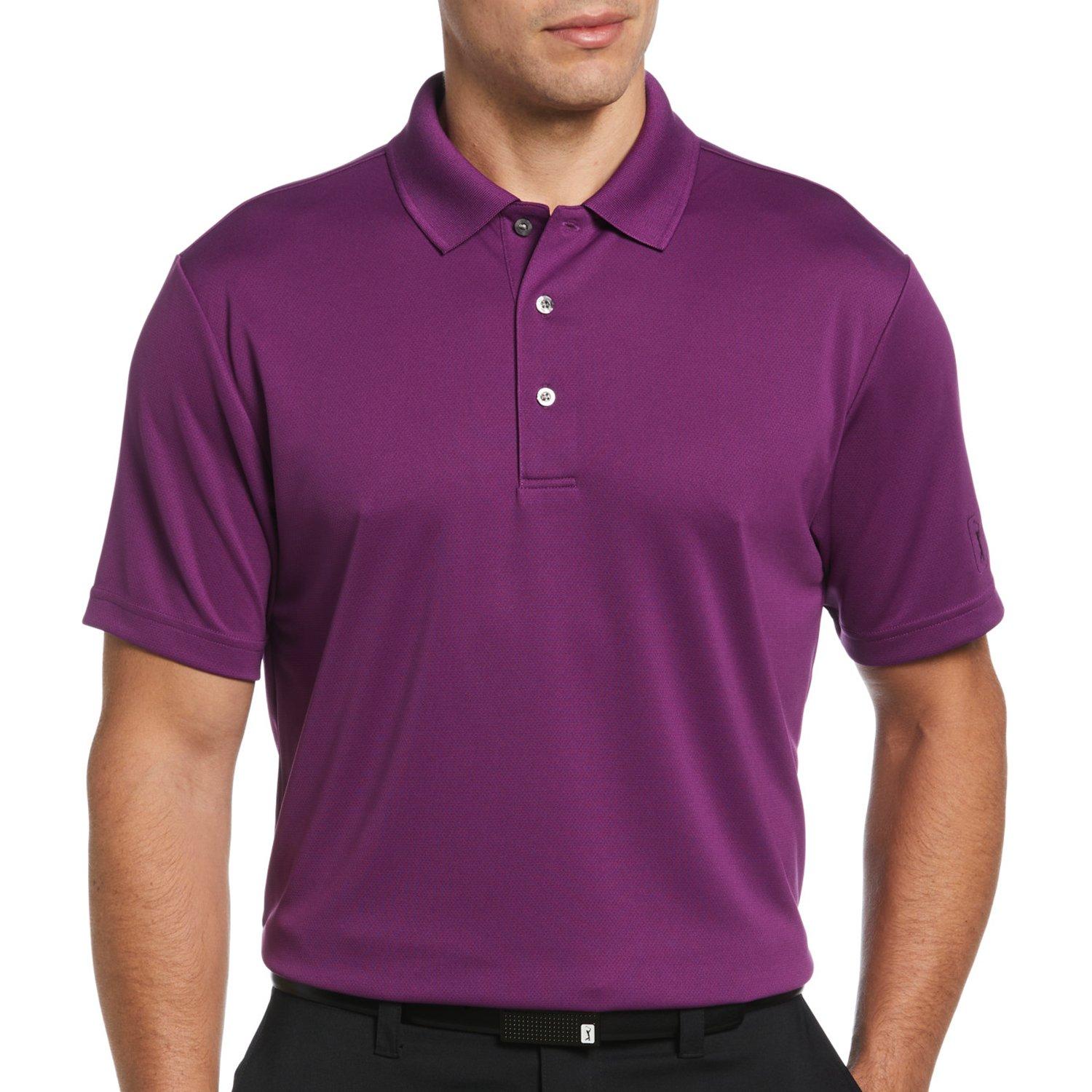 Mens Airflux Solid Mesh Short Sleeve Golf Polo