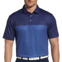 PGA TOUR Mens Airflux Colorblock Short Sleeve Polo Shirt